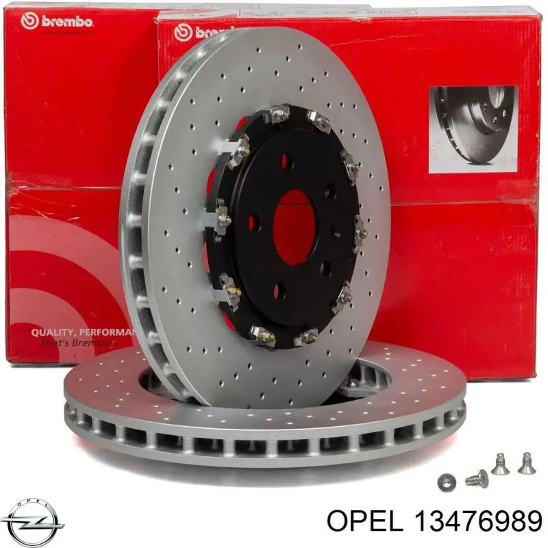 Передние тормозные диски 13476989 Opel