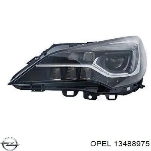 Левая фара 13488975 Opel