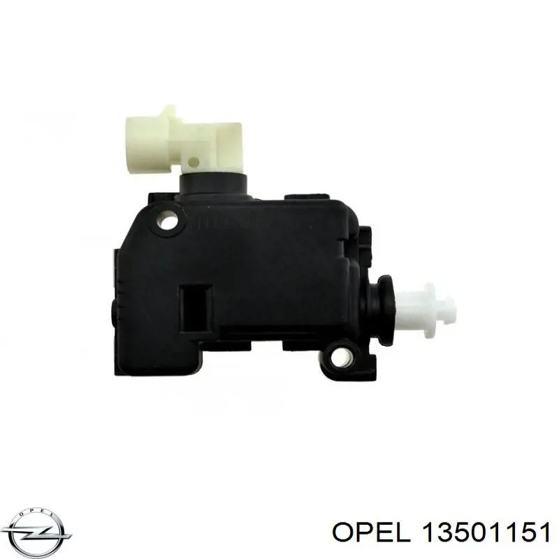 13501151 Opel motor acionador de abertura do alcapão de tanque