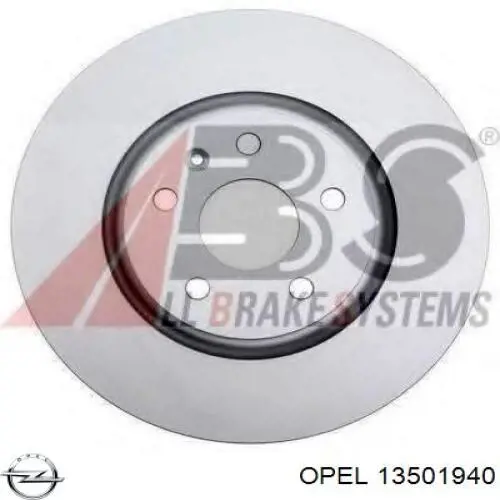 Тормоз дисковый передний Opel 13501940 цена, от 70.51 USD