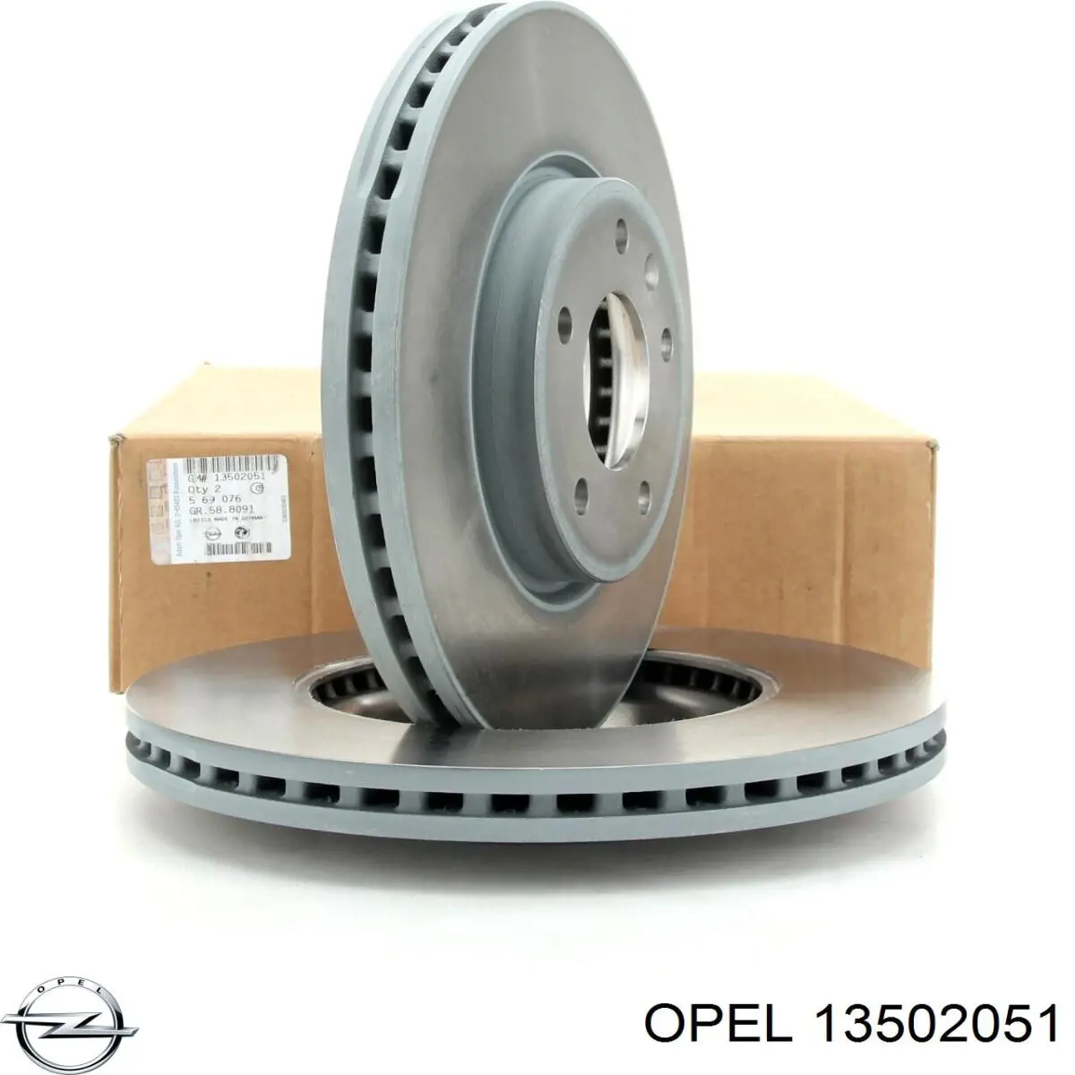 Тормоз дисковый передний Opel 13502051 цена, от 57.35 USD