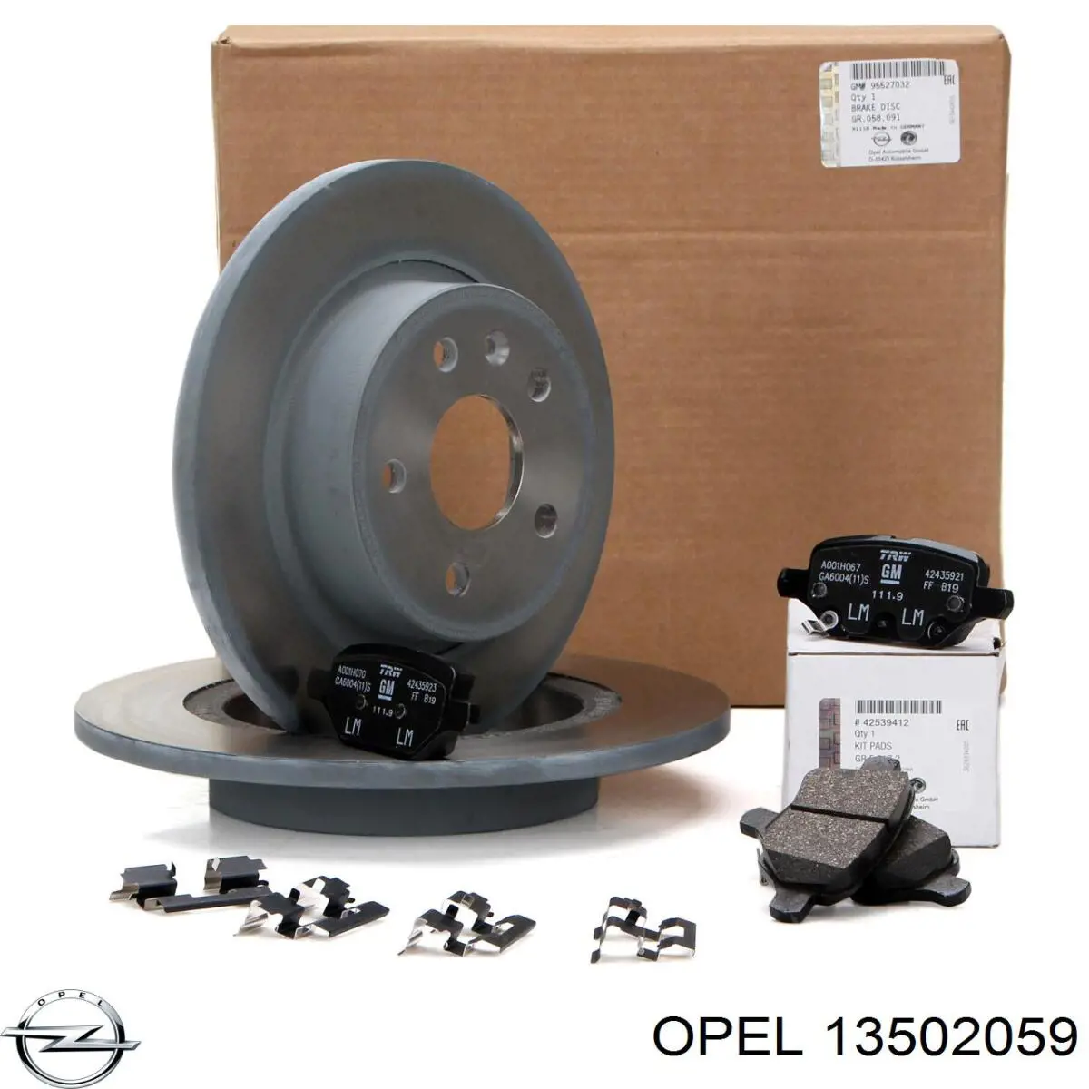 Передний тормозной диск Opel 13502059