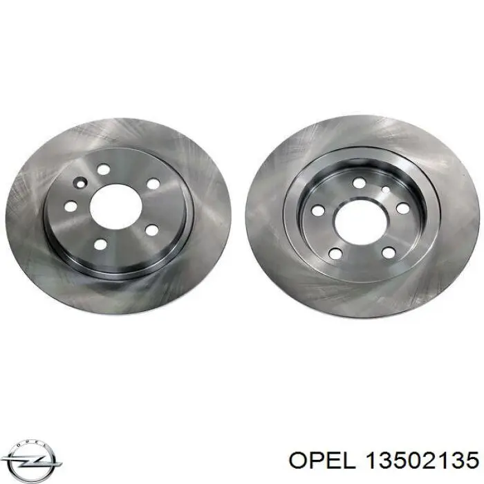 13502135 Opel диск тормозной задний