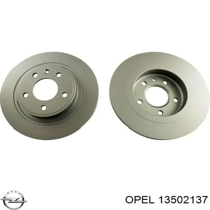 Тормозные диски 13502137 Opel