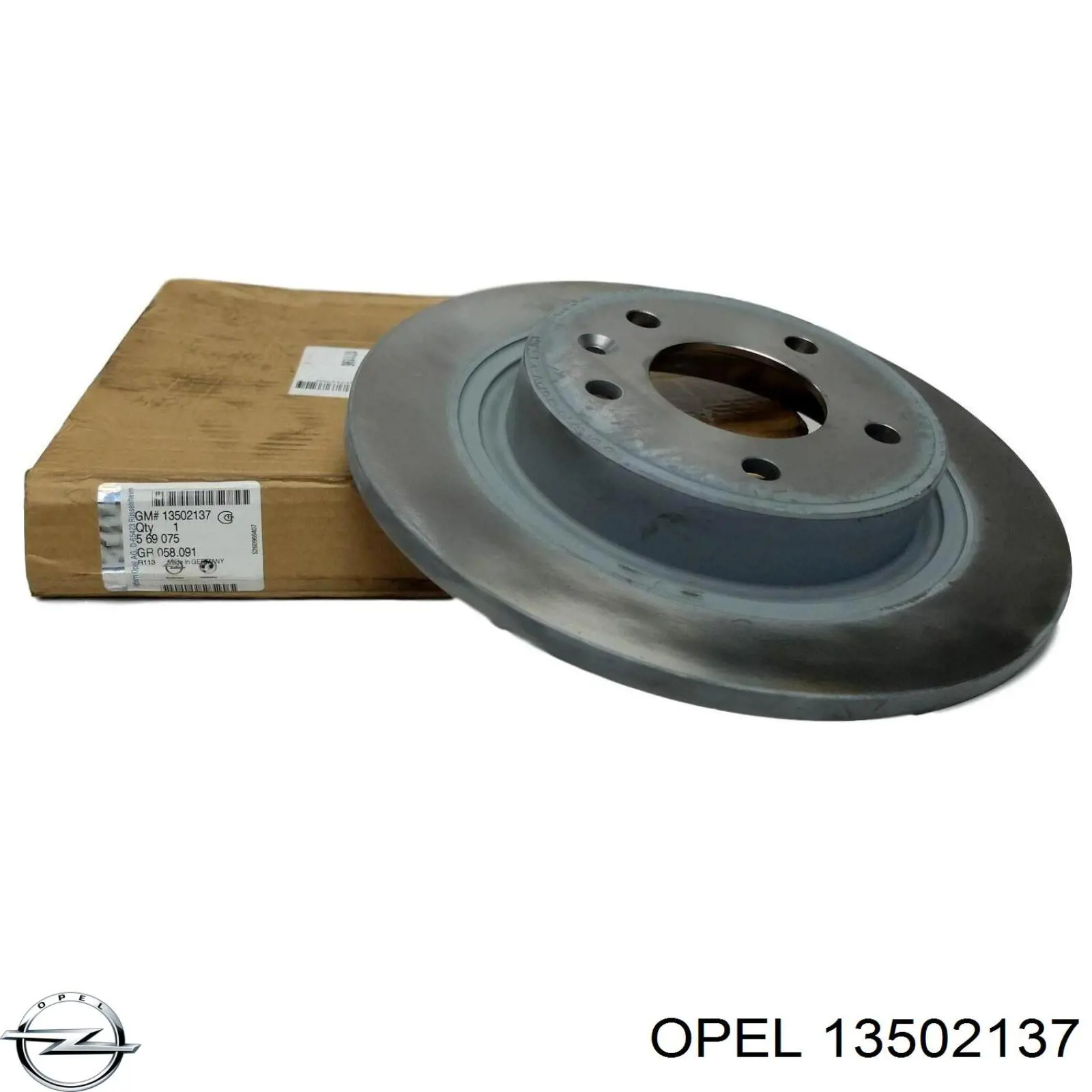 13502137 Opel диск тормозной задний