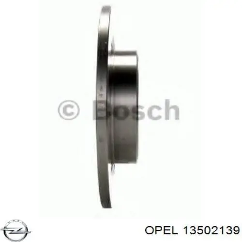 Задний дисковый тормоз Opel 13502139