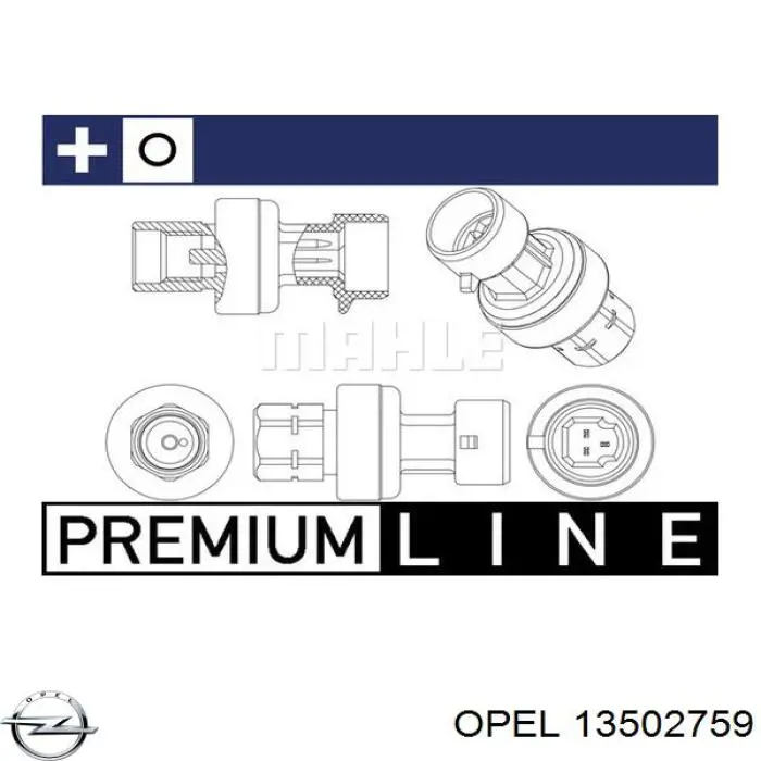 13502759 Opel sensor de pressão absoluta de aparelho de ar condicionado