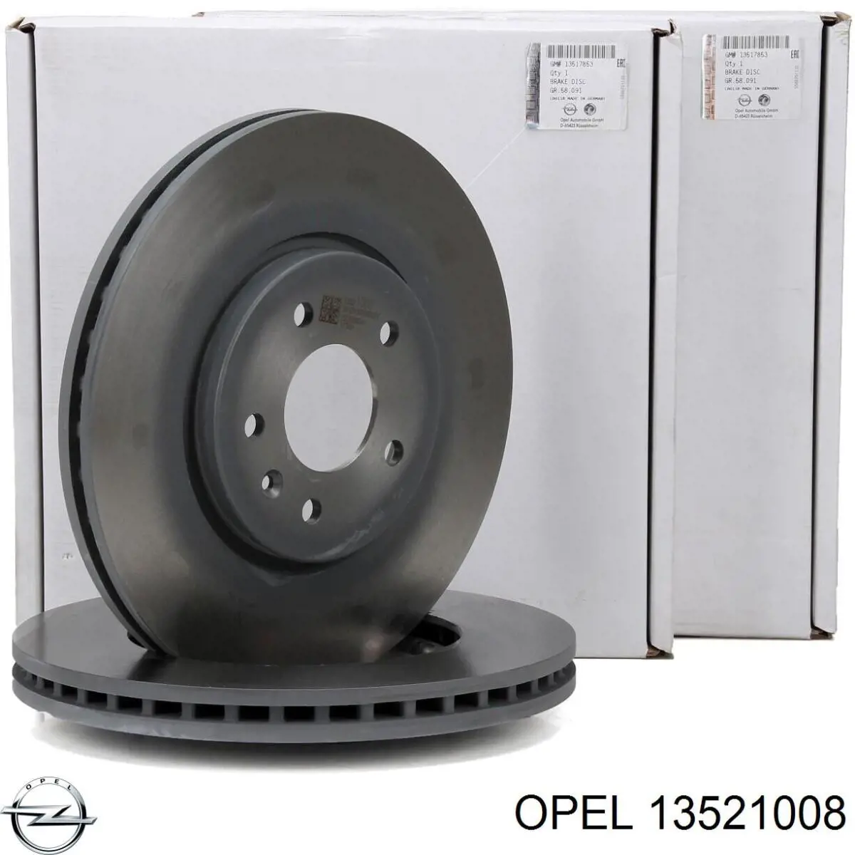 Тормозные диски 13521008 Opel