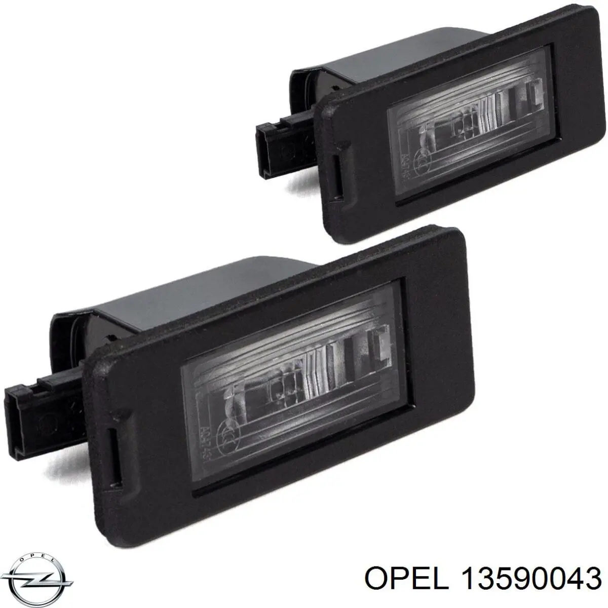 13590043 Opel Фонарь освещения номера