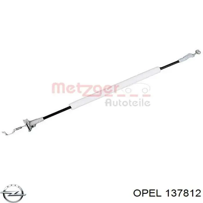 137812 Opel cabo (pedal de abertura do fecho da porta dianteira)