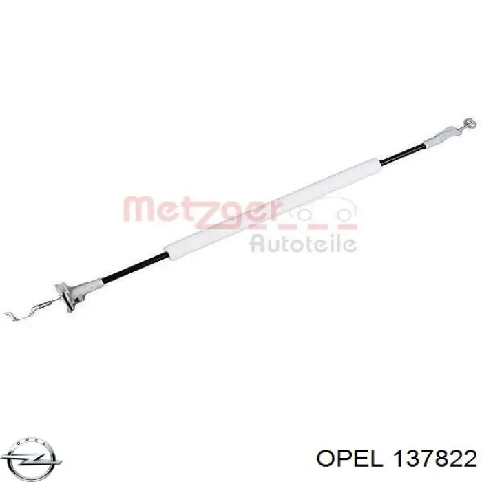 137822 Opel Трос замка двери передней