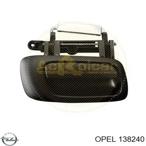 138240 Opel maçaneta externa dianteira/traseira da porta direita