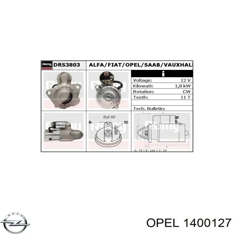 1400127 Opel Бампер передний в сборе