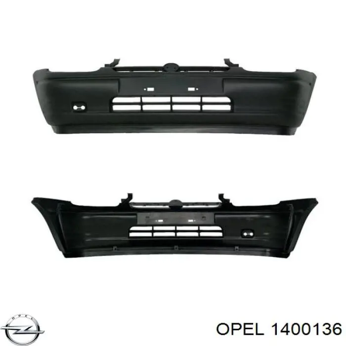 1400136 Opel передний бампер