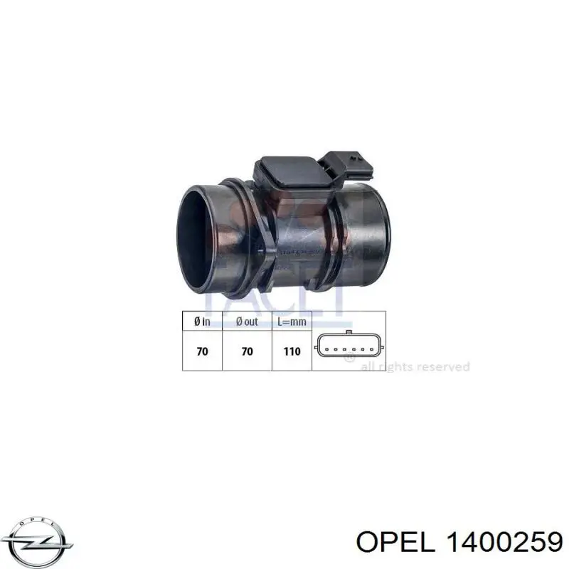  Opel 1400259 цена, от 37.01 USD