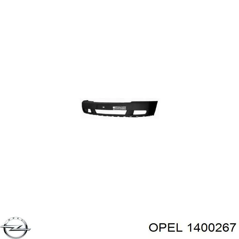 Передний бампер 6400593 Opel