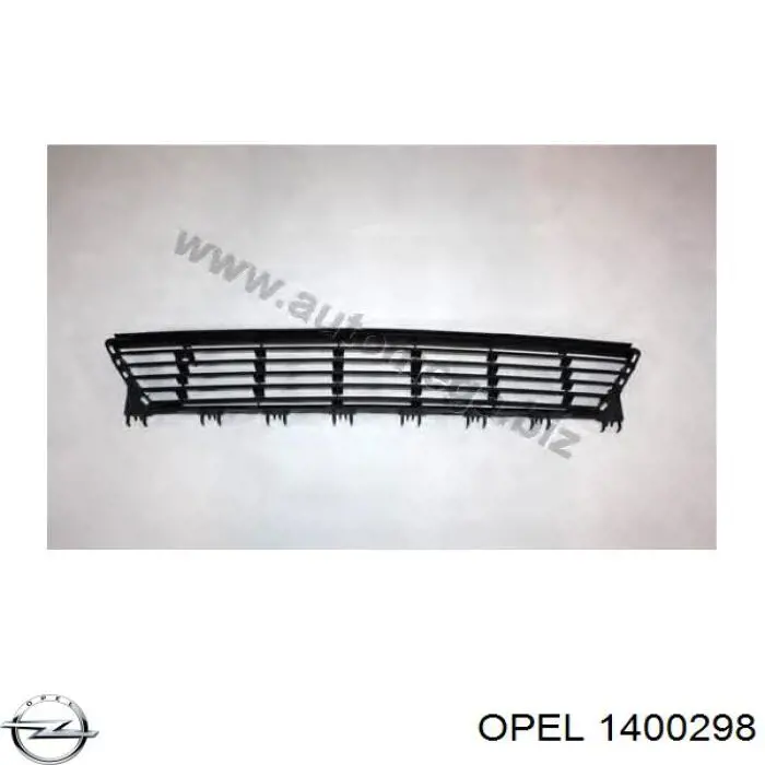 1400298 Opel решетка бампера переднего центральная