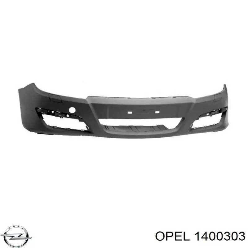 Передний бампер 1400303 Opel