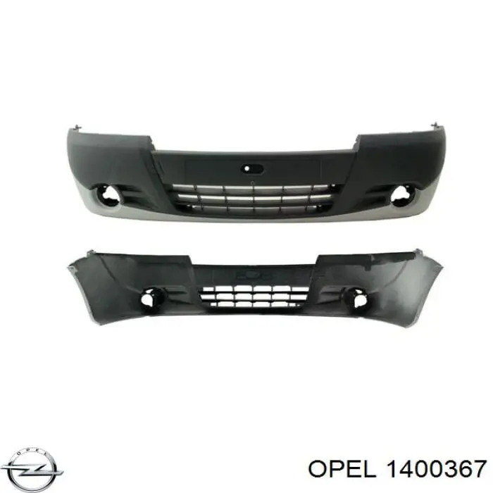Передний бампер 1400367 Opel