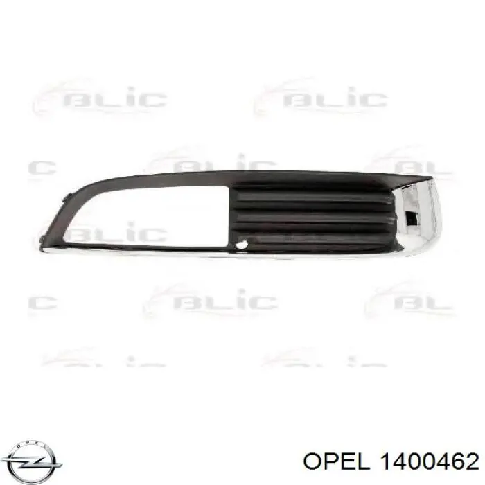 1400462 Opel moldura direita de grelha do pára-choque dianteiro