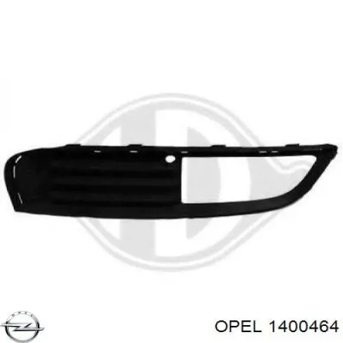 1400464 Opel ободок (окантовка фары противотуманной левой)