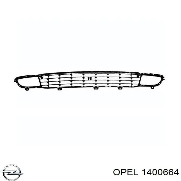 Решетка бампера переднего 90597503 Opel