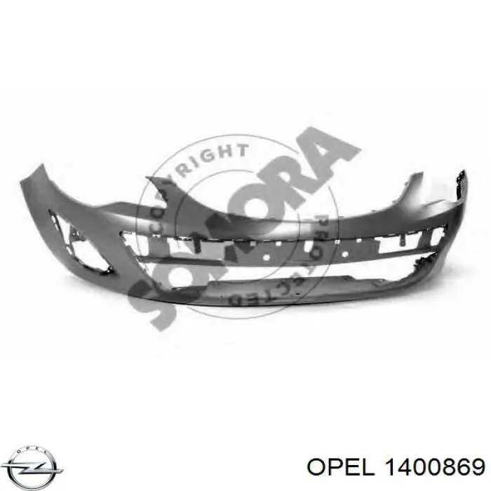 Бампер на авто Opel 1400869 цена, от 63.41 USD