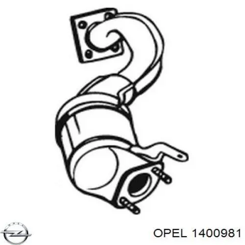 Бампер передний, нижняя часть 1400981 Opel