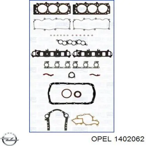 1402062 Opel Бампер передний в сборе