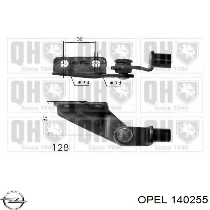 Mecanismo de acionamento de vidro da porta traseira esquerda para Opel Vectra (86, 87)