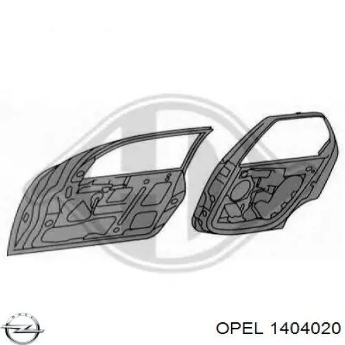 1404020 Opel pára-choque traseiro