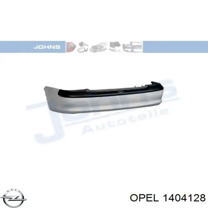 Купить 1404128 Opel Задний бампер