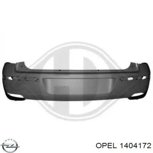 Купить 1404172 Opel Задний бампер