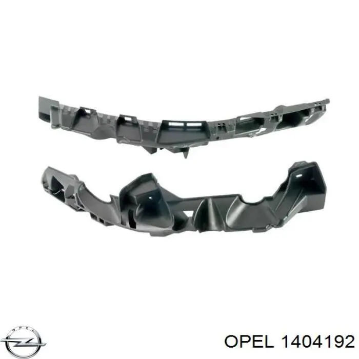 Направляющая заднего бампера, левая Opel 1404192