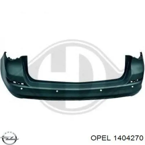 Бампер задний Opel 1404270 цена, от 306.21 USD