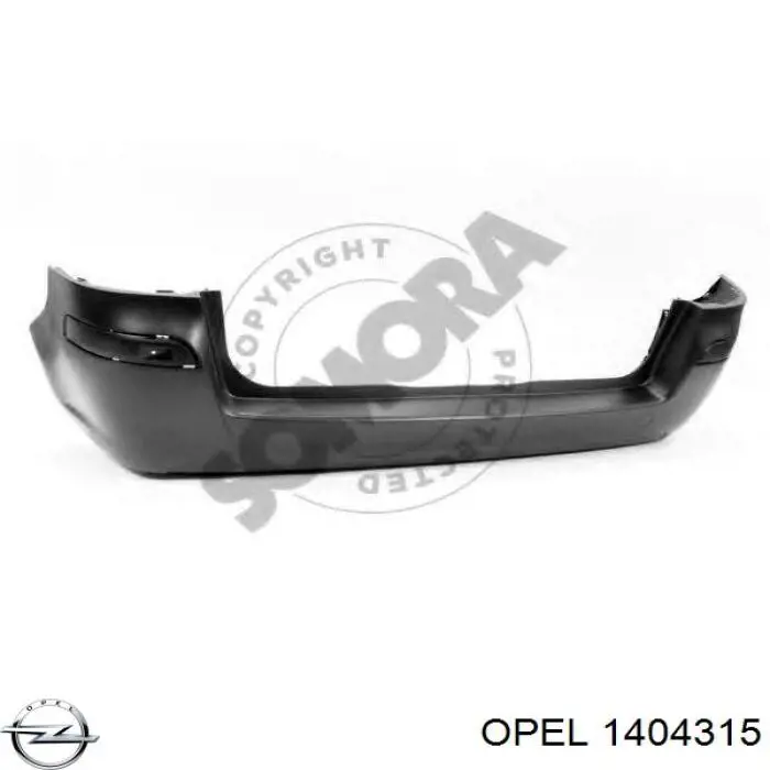 Купить 1404315 Opel Задний бампер