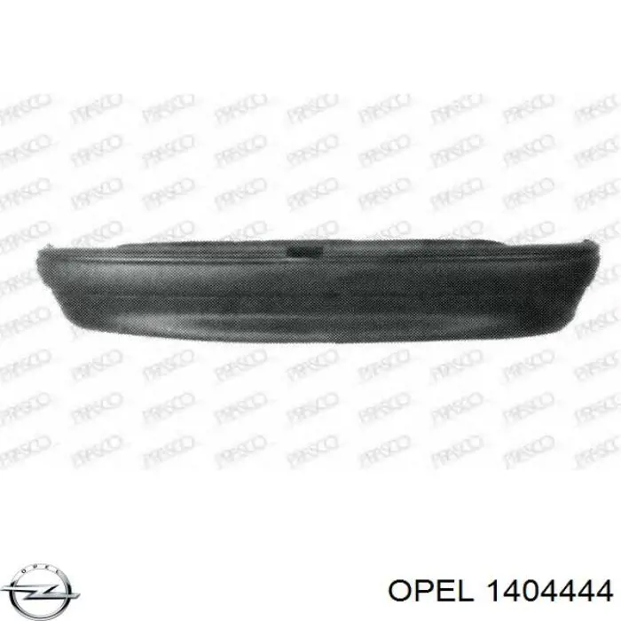 Задний бампер на Opel Astra F 53, 54, 58, 59
