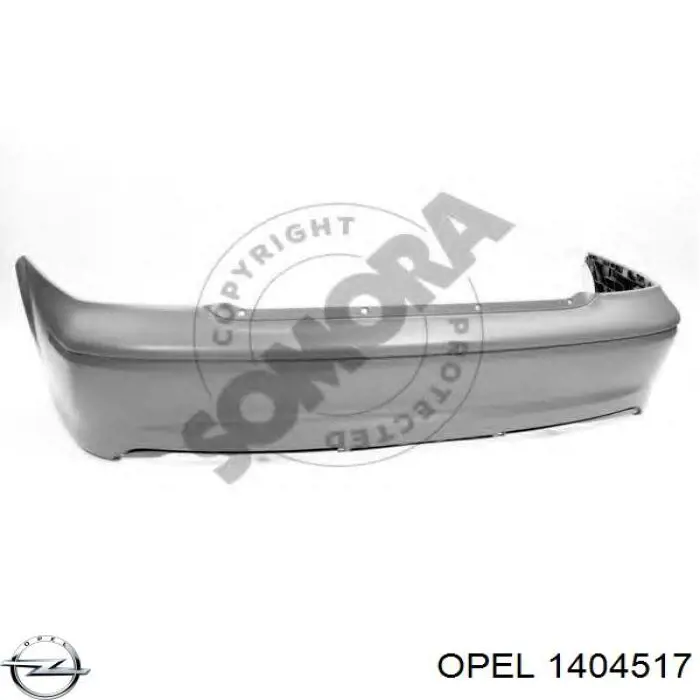 Бампер задний Opel 1404517