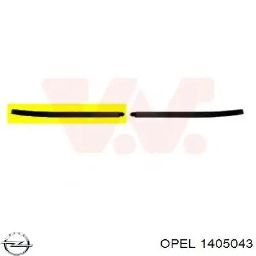 Купить 1405043 Opel Накладка бампера переднего правая