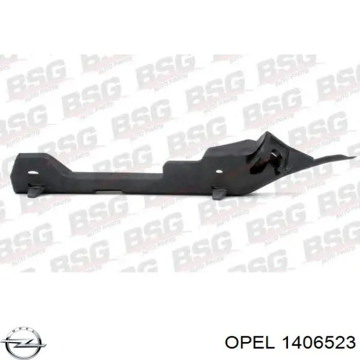 Guia do pára-choque dianteiro esquerdo para Opel Astra (F48, F08)