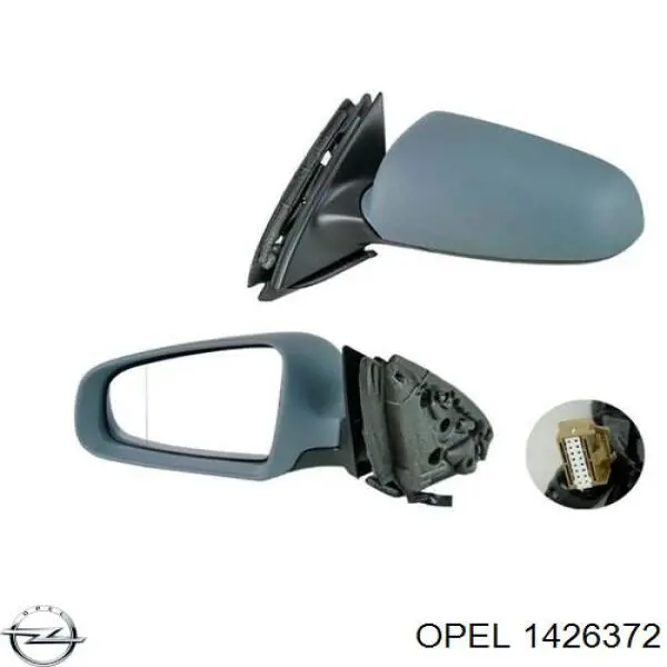 Правое зеркало 1426372 Opel