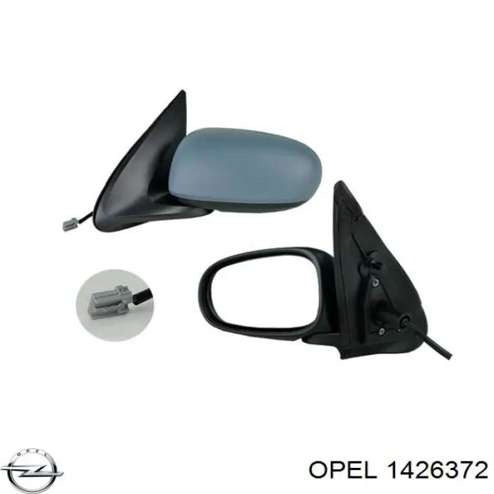 Наружное зеркало правое Opel 1426372 цена, от 26.21 USD