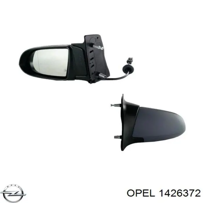 Наружное зеркало правое Opel 1426372 цена, от 26.21 USD