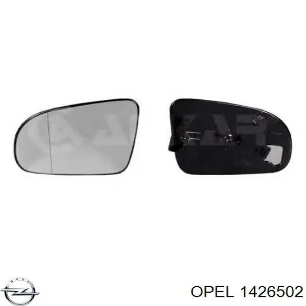 1426502 Opel Зеркальный элемент правого зеркала заднего вида