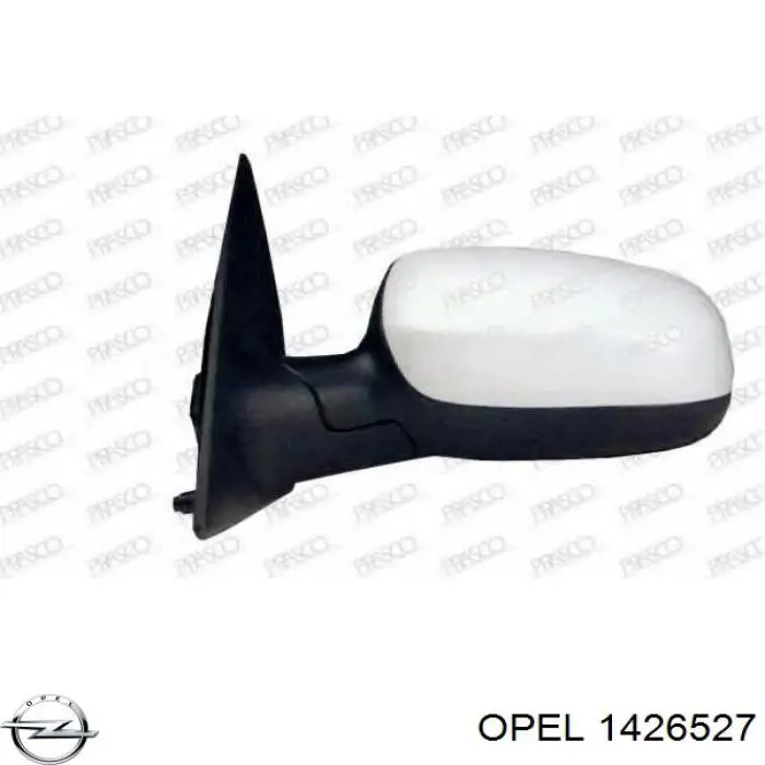 Купить 1426527 Opel Стекло зеркала заднего вида, левого