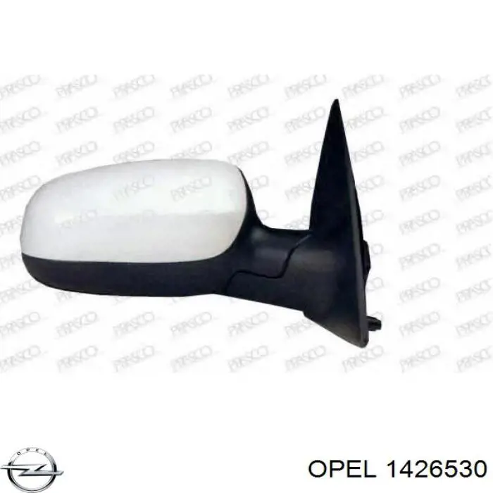 Купить 1426530 Opel Стекло правого зеркала заднего вида