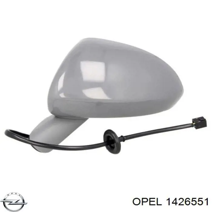 Зеркальный элемент водительского зеркала Opel 1426551 цена, от 7.60 USD