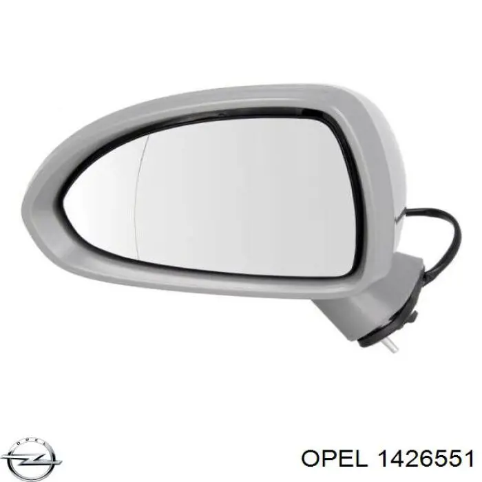 Купить 1426551 Opel Стекло зеркала заднего вида, левого