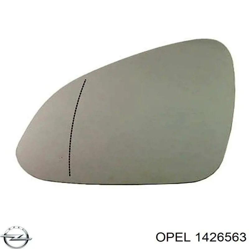 Зеркальный элемент водительского зеркала Opel 1426563 цена, от 11.30 USD