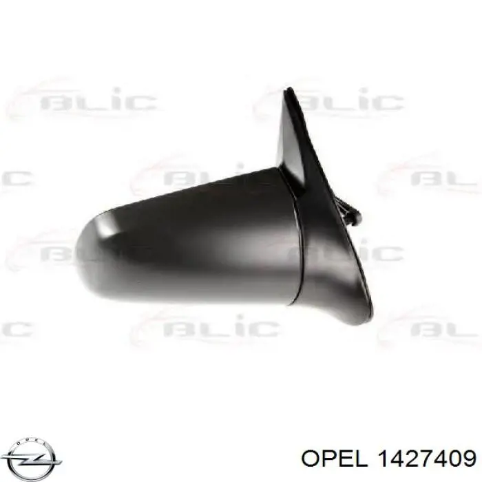 Стекло правого зеркала заднего вида 1427409 Opel
